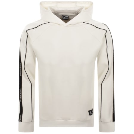 Product image for EA7 Emporio Armani Logo Hoodie Cream