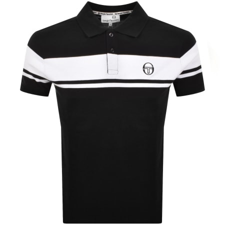 Product image for Sergio Tacchini Young Line Polo T Shirt Black