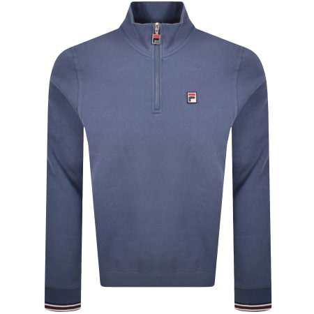 Product image for Fila Quarter Zip Ramy 2 Sweatshirt Indigo Blue