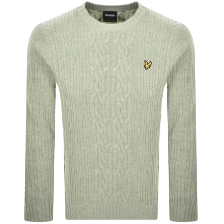 Product image for Lyle And Scott Cable Knit Jumper Green