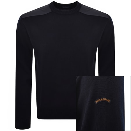 Product image for Paul And Shark Typhoon Knit Jumper Navy