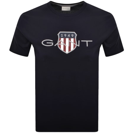Product image for Gant Original Shield Graphic T Shirt Blue