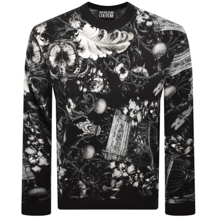 Product image for Versace Jeans Couture Print Sweatshirt Black