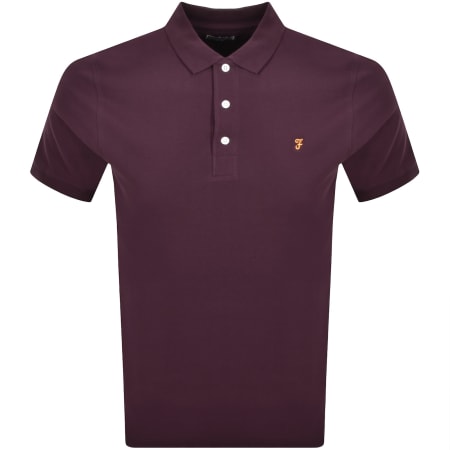 Product image for Farah Blanes Polo T Shirt Burgundy