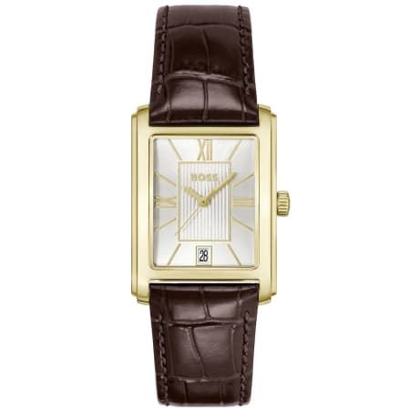 Product image for BOSS Principle Dress Leather Watch Brown