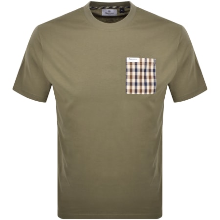 Product image for Aquascutum Active Iconic Pocket T Shirt Green