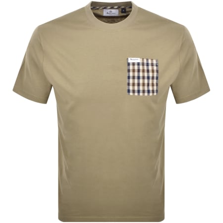 Product image for Aquascutum Active Iconic Pocket T Shirt Khaki
