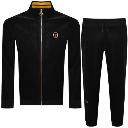 Product image for Sergio Tacchini Court Velour Tracksuit Black