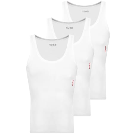 Product image for HUGO 3 Pack Vests White