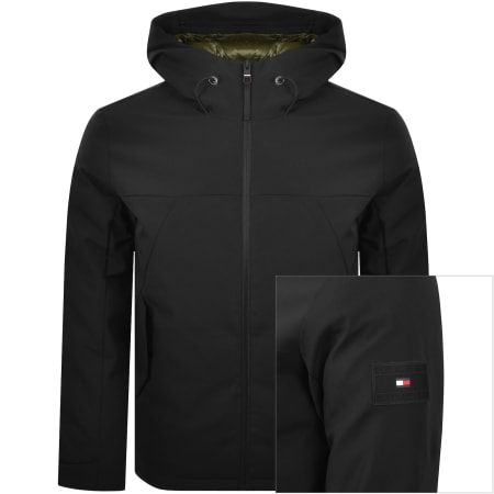 Product image for Tommy Hilfiger Hooded Padded Jacket Black