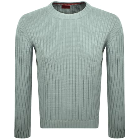 Product image for HUGO Sribben Knit Jumper Green