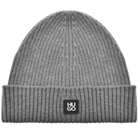 Product image for HUGO Xola Metal Wool Beanie Grey
