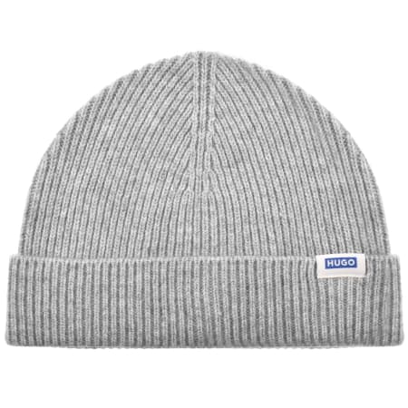Product image for HUGO Blue Xiav Beanie Hat Grey