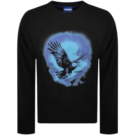 Product image for HUGO Blue Nagtox T Shirt Black