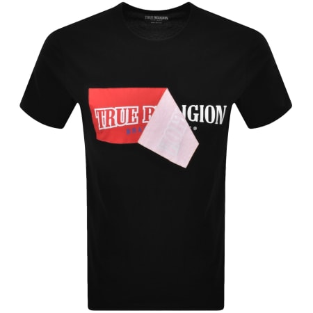 Product image for True Religion Peal Off Arch T Shirt Black