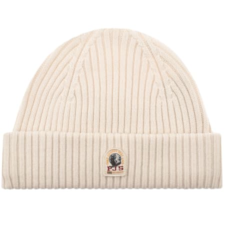 Product image for Parajumpers Ribbed Beanie Hat Beige