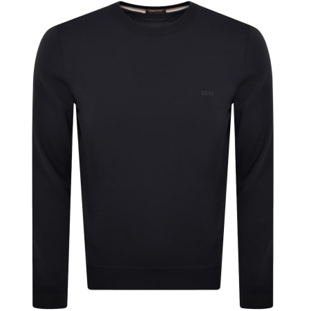 Product image for BOSS Botto L Knit Jumper Navy