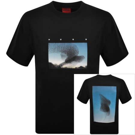 Product image for HUGO Dorizon Crew Neck T Shirt Black