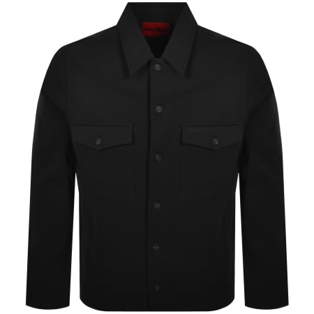 Product image for HUGO Enalu Overshirt Jacket Black