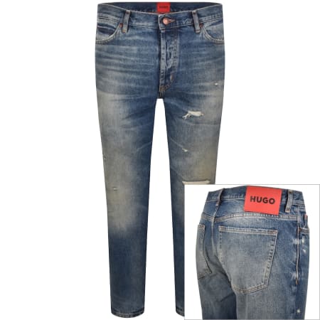 Product image for HUGO 634 Tapered Fit Jeans Medium Blue