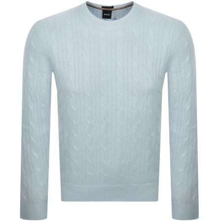 Product image for BOSS Hetico Knit Jumper Blue
