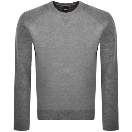 Product image for BOSS Hero Knit Jumper Grey
