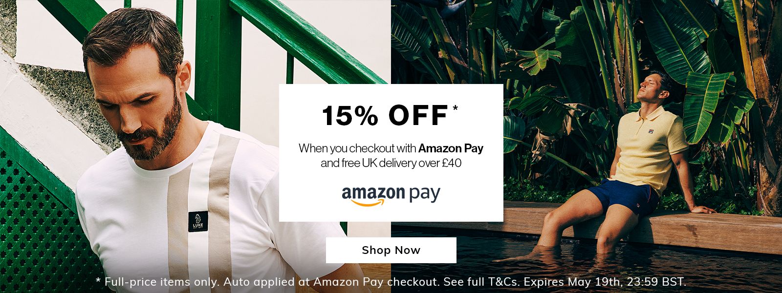 15% OFF FULL PRICE USING AMAZON PAY