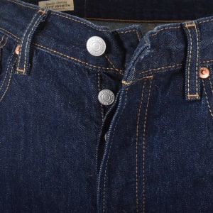 Image number 5 for Levis 501 Original Fit Jeans Dark Wash Blue