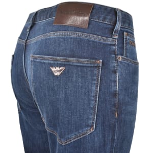 Image number 4 for Emporio Armani J06 Slim Fit Jeans Mid Wash Blue