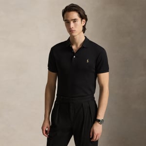 Image number 4 for Ralph Lauren Slim Fit Polo T Shirt Black