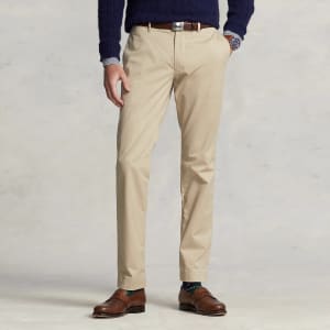 Image number 5 for Ralph Lauren Slim Fit Chino Trousers Beige