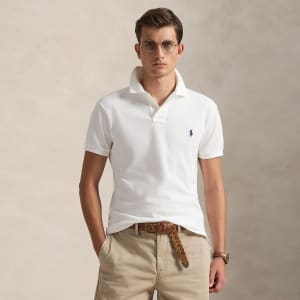 Image number 4 for Ralph Lauren Slim Fit Polo T Shirt White