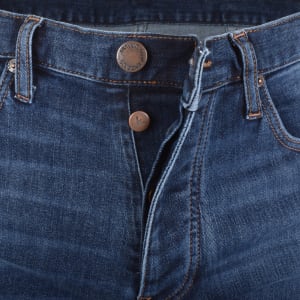 Image number 5 for Emporio Armani J21 Regular Jeans Mid Wash Navy