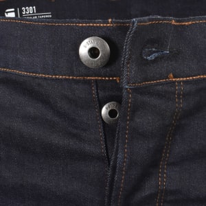 Image number 5 for G-Star 3301 Tapered Jeans Dark Wash Blue