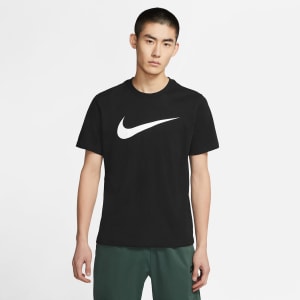 Image number 4 for Nike Icon Swoosh T Shirt Black