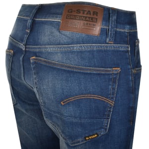 Image number 4 for G-Star 3301 Slim Fit Jeans Mid Wash Blue