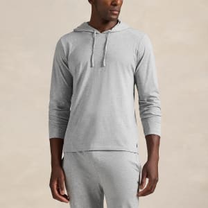 Image number 4 for Ralph Lauren Long Sleeved Hooded T Shirt Grey