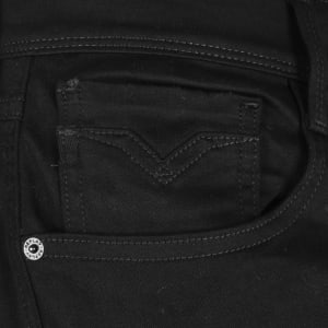 Image number 4 for Replay Anbass Hyperflex Slim Fit Jeans Black