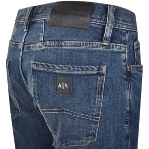 Image number 4 for Armani Exchange J16 Straight Fit Jeans Blue