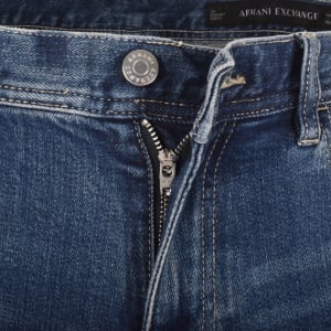 Image number 5 for Armani Exchange J16 Straight Fit Jeans Blue
