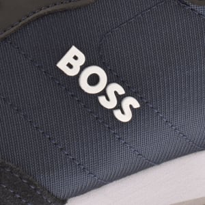 Image number 4 for BOSS Parkour Runner Trainers Navy