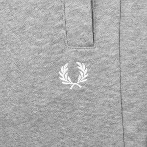 Image number 5 for Fred Perry Tipped Hooded Tracksuit Grey