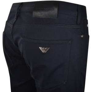 Image number 4 for Emporio Armani J06 Slim Fit Trousers Navy