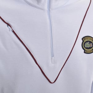 Image number 4 for Lacoste Half Zip Logo Sweatshirt Blue