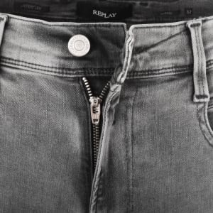 Image number 5 for Replay Anbass Slim Fit Mid Wash Jeans Grey