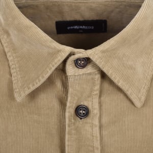 Image number 4 for DSQUARED2 Corduroy Shirt Beige