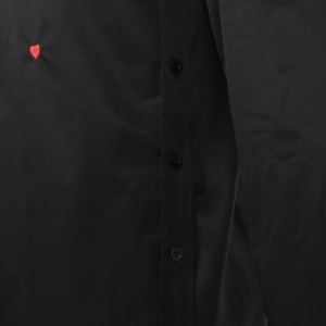 Image number 4 for Moschino Long Sleeve Poplin Shirt Black