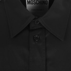Image number 5 for Moschino Long Sleeve Poplin Shirt Black