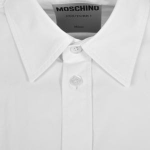 Image number 5 for Moschino Long Sleeve Poplin Shirt White