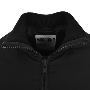 Image number 5 for Moschino Knit Sleeve Jacket Black